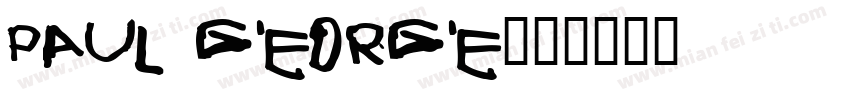 Paul George字体转换